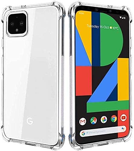 Google Pixel 4 Cover - Transparent - Soft 4D Design Silicone Transparent Clear With Camera Protection Case