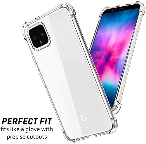Google Pixel 4 Cover - Transparent - Soft 4D Design Silicone Transparent Clear With Camera Protection Case