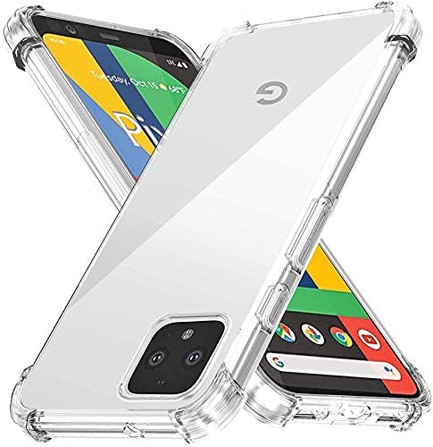 Google Pixel 4 Cover - Transparent - Soft 4D Design Silicone Transparent Clear With Camera Protection Case