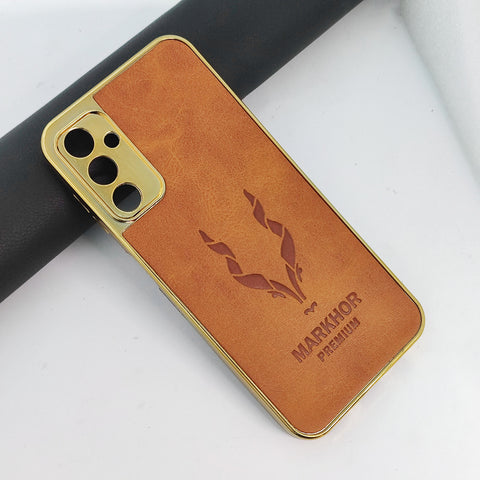 Samsung Galaxy A14 5G - Brown - Cover New Stylish Diamond Cut Case Silicone Case With Camera Protection