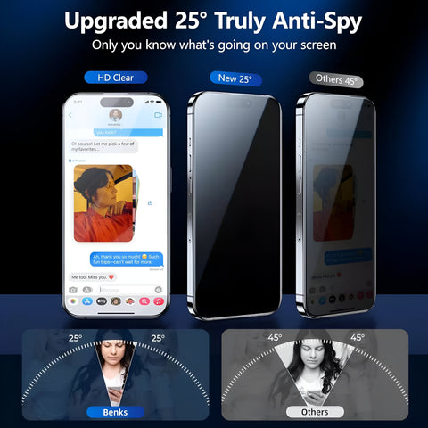Privacy Protector HD Tempered Glass Privacy Protector Available in All Model