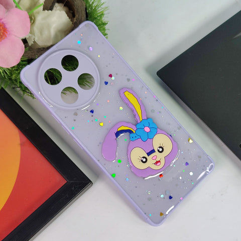 Tecno Camon 30S Cover - White - Cute 3D Cartoon Case With Camera Protection