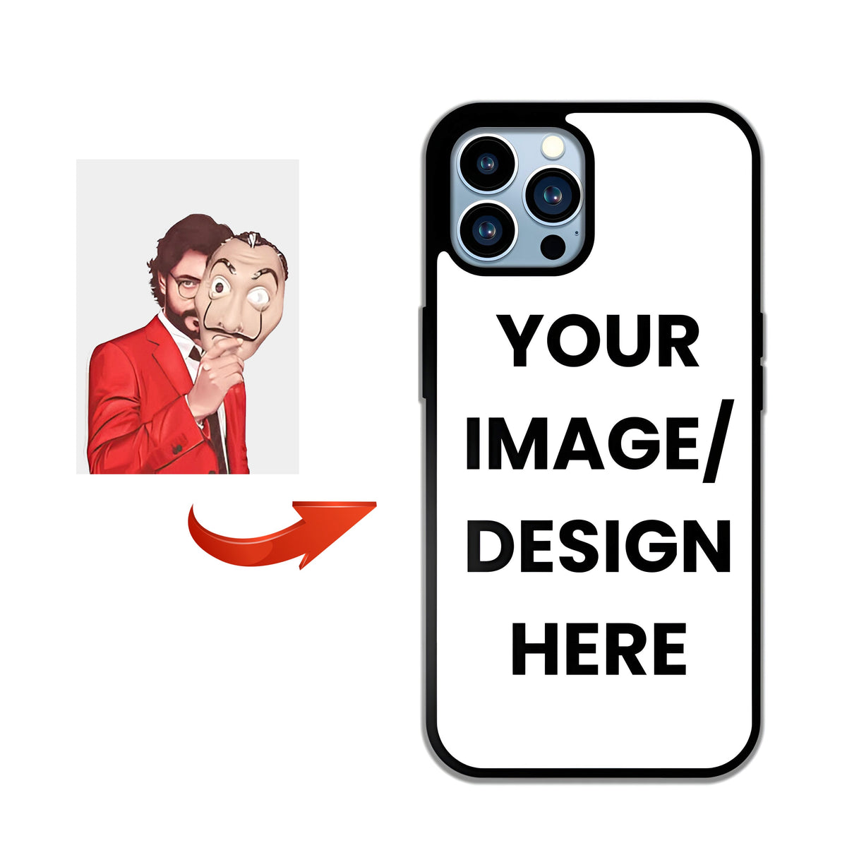 iPhone 12 Pro Max Customized Cover - Upload Your Photo - Ultra Shine Premium Metal Phone Case