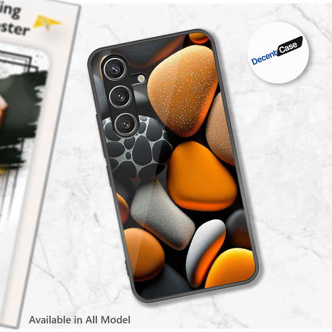 3D Pebble Design - HQ Ultra Shine Premium Metal Phone Case Available in All Models