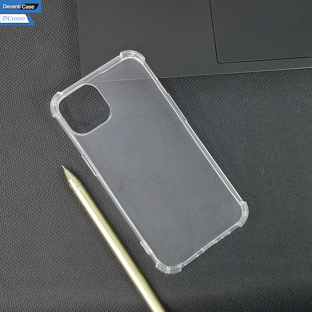 iPhone 13 Transparent Cover - Soft 4D Design Bumper Silicone Transparent Clear Case