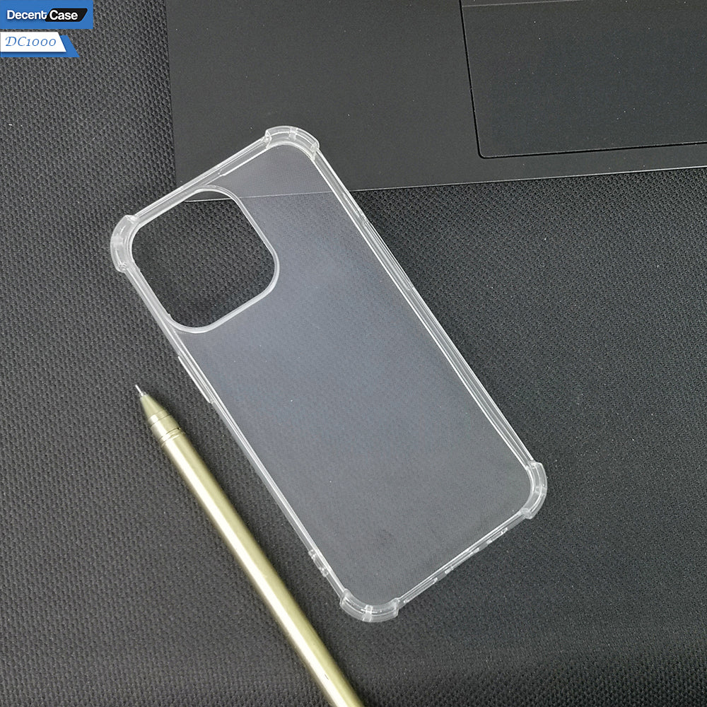 iPhone 13 Pro Transparent Cover - Soft 4D Design Bumper Silicone Transparent Clear Case