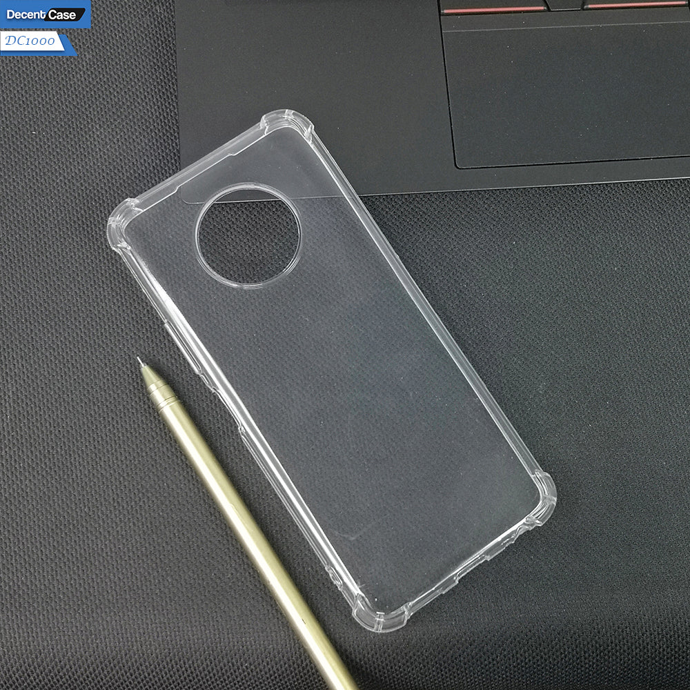 Infinix Note 7 Transparent Cover - Soft 4D Design Bumper Silicone Transparent Clear Case