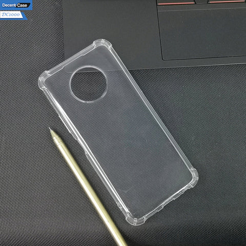 Infinix Note 7 Transparent Cover - Soft 4D Design Bumper Silicone Transparent Clear Case