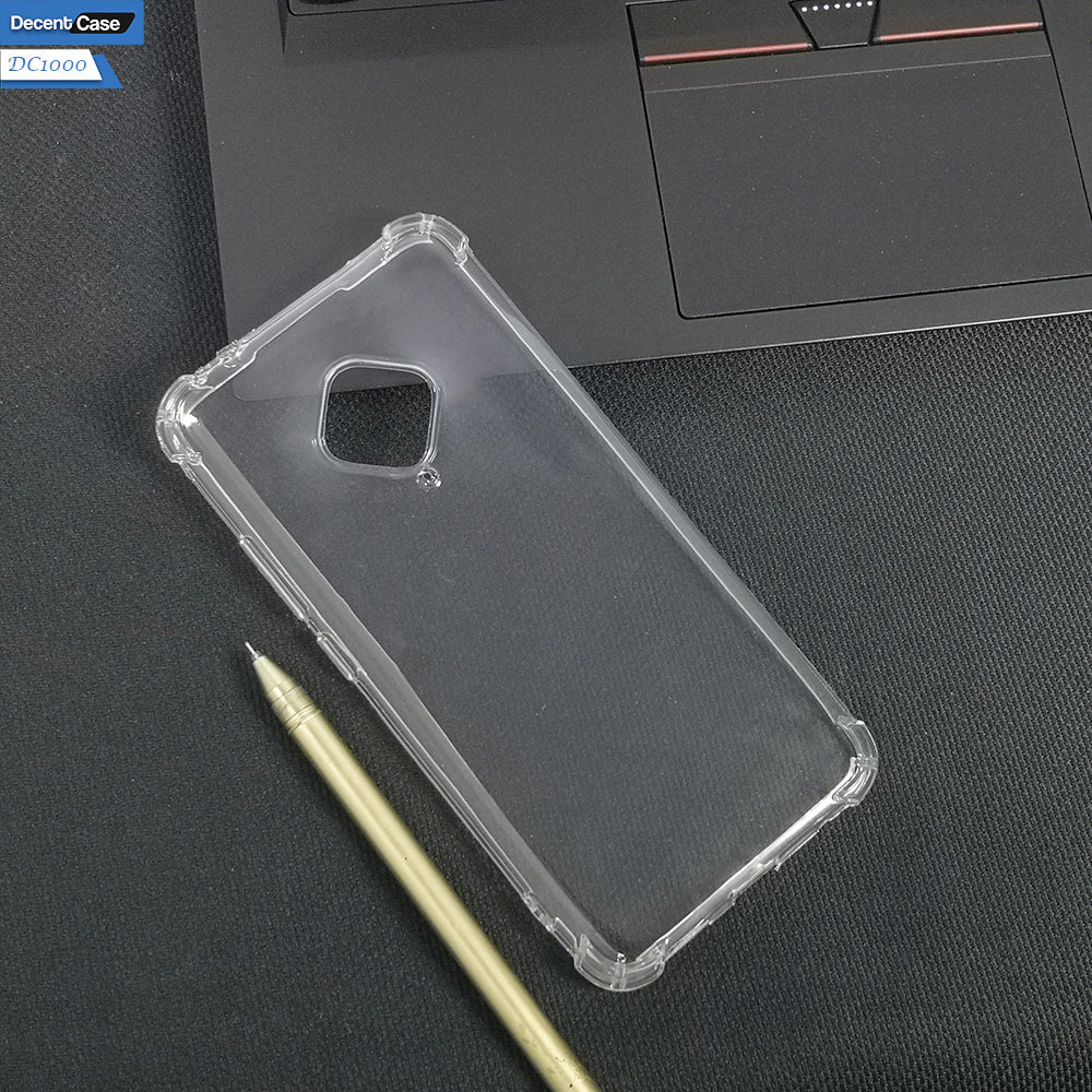 Vivo Y51 (2020 September) Transparent Cover - Soft 4D Design Bumper Silicone Transparent Clear Case