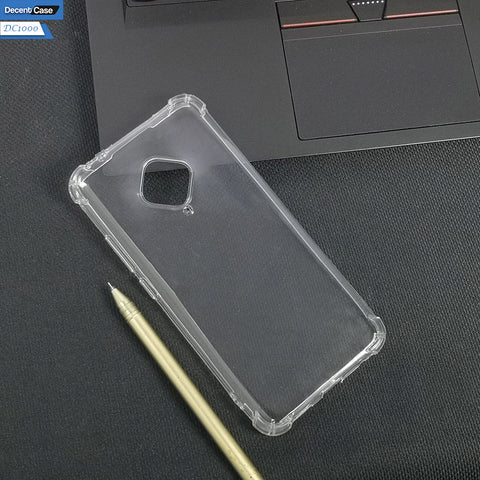 Vivo Y51 (2020 September) Transparent Cover - Soft 4D Design Bumper Silicone Transparent Clear Case