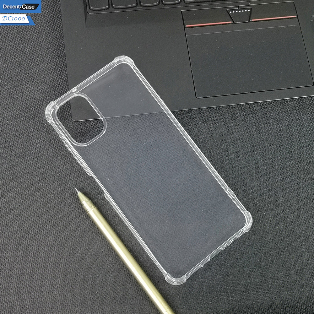 Samsung Galaxy A06 Transparent Cover - Soft 4D Design Bumper Silicone Transparent Clear Case