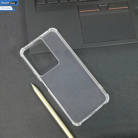 Vivo Y100 4G Transparent Cover - Soft 4D Design Bumper Silicone Transparent Clear Case