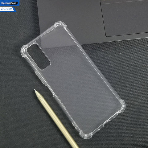 Vivo Y20i Transparent Cover - Soft 4D Design Bumper Silicone Transparent Clear Case