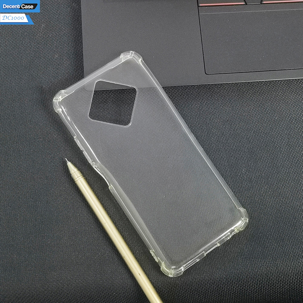 Infinix Zero 8i Transparent Cover - Soft 4D Design Bumper Silicone Transparent Clear Case