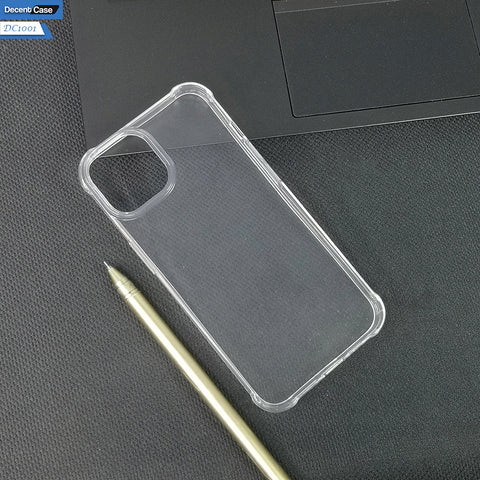 iPhone 14 Transparent Cover - Soft Silicone Transparent Clear Open Camera Cut Case