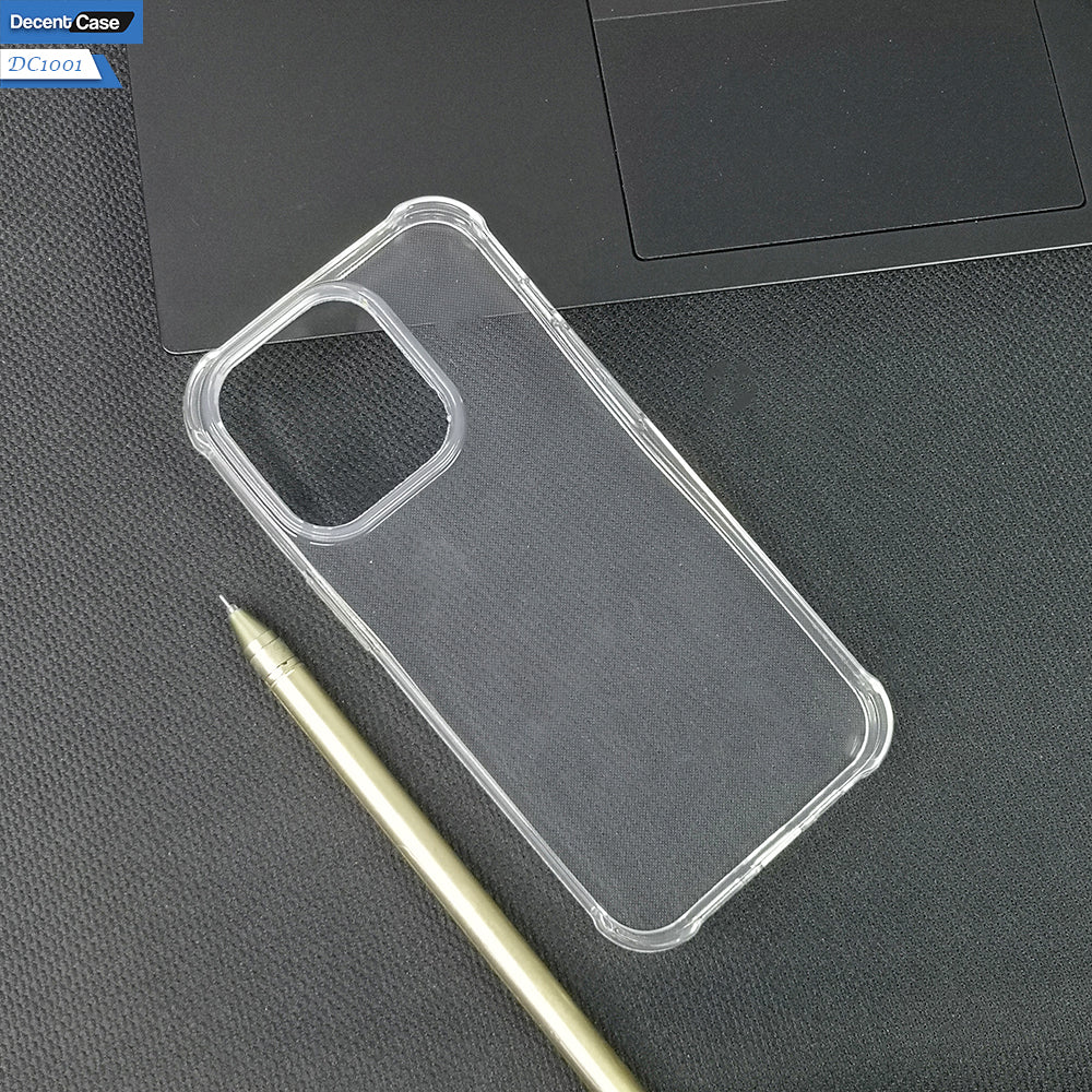 iPhone 14 Pro Transparent Cover - Soft Silicone Transparent Clear Open Camera Cut Case