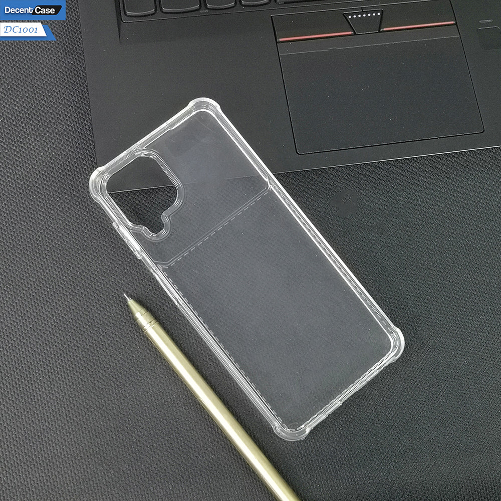 Samsung Galaxy A22 Transparent Cover - Soft Silicone Transparent Clear Open Camera Cut Case