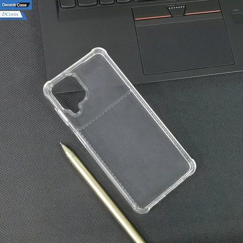 Samsung Galaxy A22 Transparent Cover - Soft Silicone Transparent Clear Open Camera Cut Case