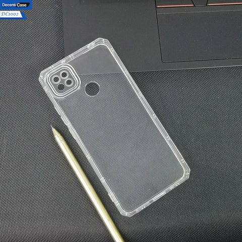 Xiaomi Redmi 9C Transparent Cover - Four Sided Airbag With Camera Protection Clear Transparent Soft Case