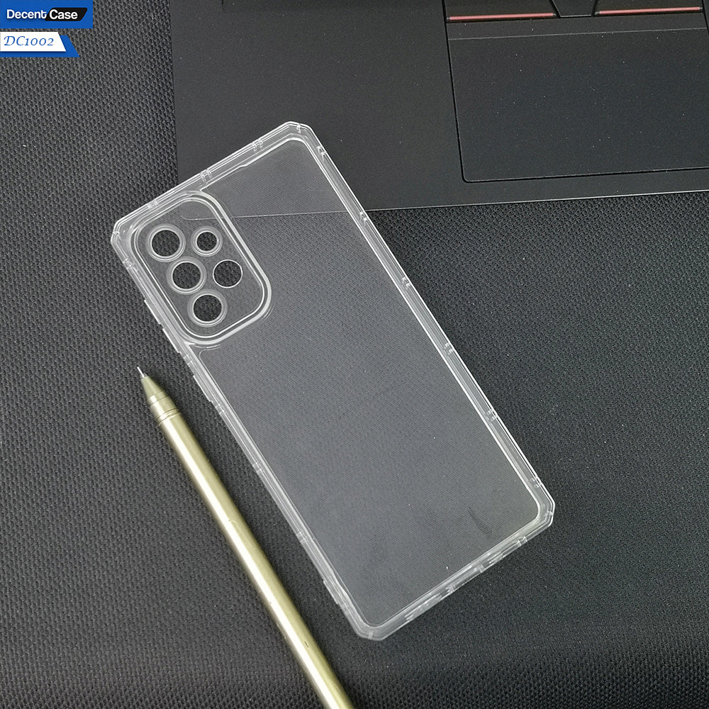 Samsung Galaxy A73 5G Transparent Cover - Four Sided Airbag With Camera Protection Clear Transparent Soft Case