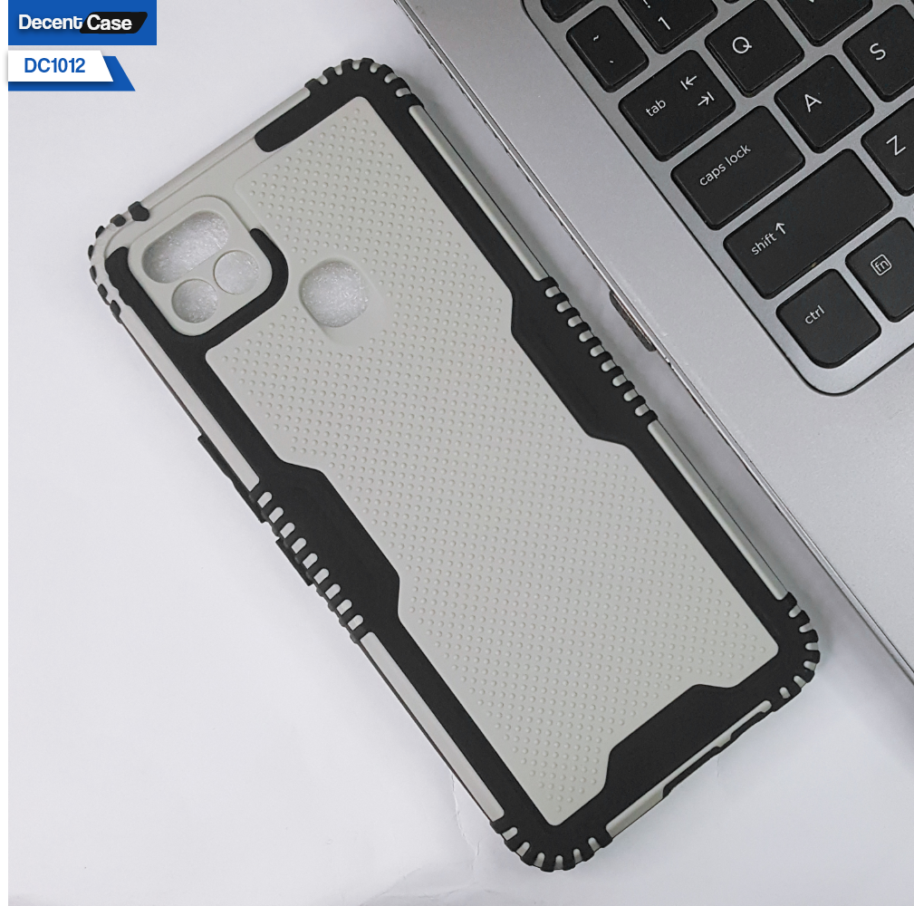 Infinix Hot 10i Cover Non-slip Grip Shockproof Dotted Hybrid Case