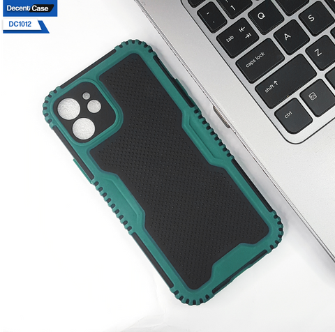 iPhone 12 Cover Non-slip Grip Shockproof Dotted Hybrid Case