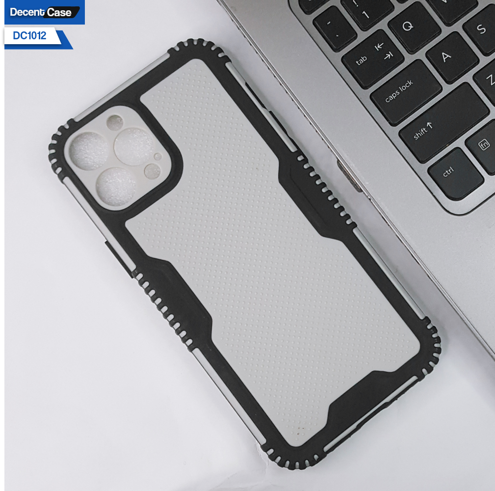 iPhone 12 Pro Max Cover Non-slip Grip Shockproof Dotted Hybrid Case