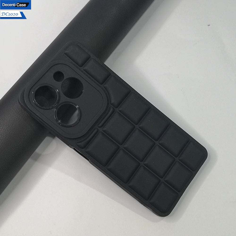 Tecno Spark 20 Pro Plus Cover Soft Silicone Cube Puffer Case