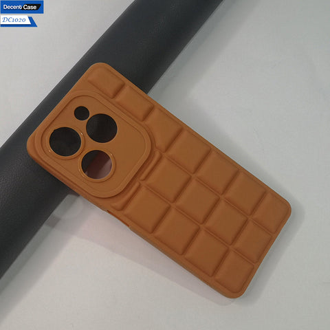 Tecno Spark 20 Pro Plus Cover Soft Silicone Cube Puffer Case
