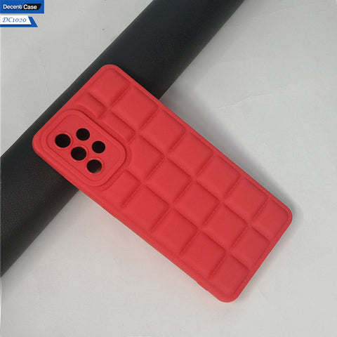 Samsung Galaxy A72 Cover Soft Silicone Cube Puffer Case