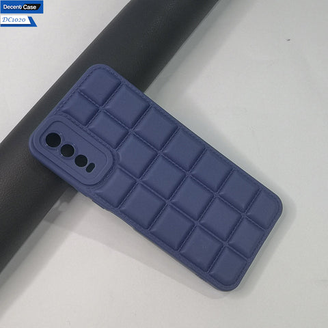 Vivo Y20i Cover Soft Silicone Cube Puffer Case