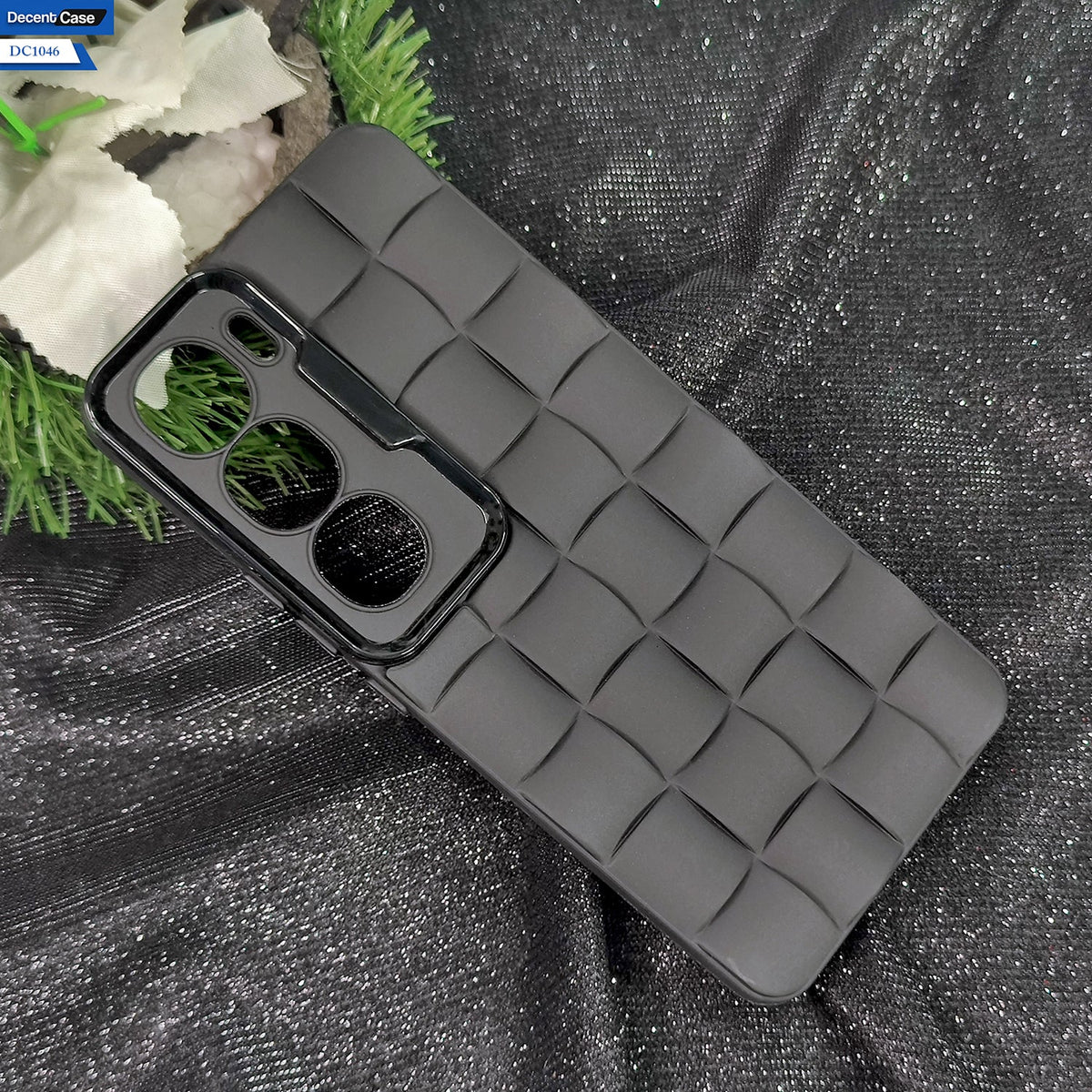 Vivo Y300 Cover Soft Silicone Cube Puffer Case