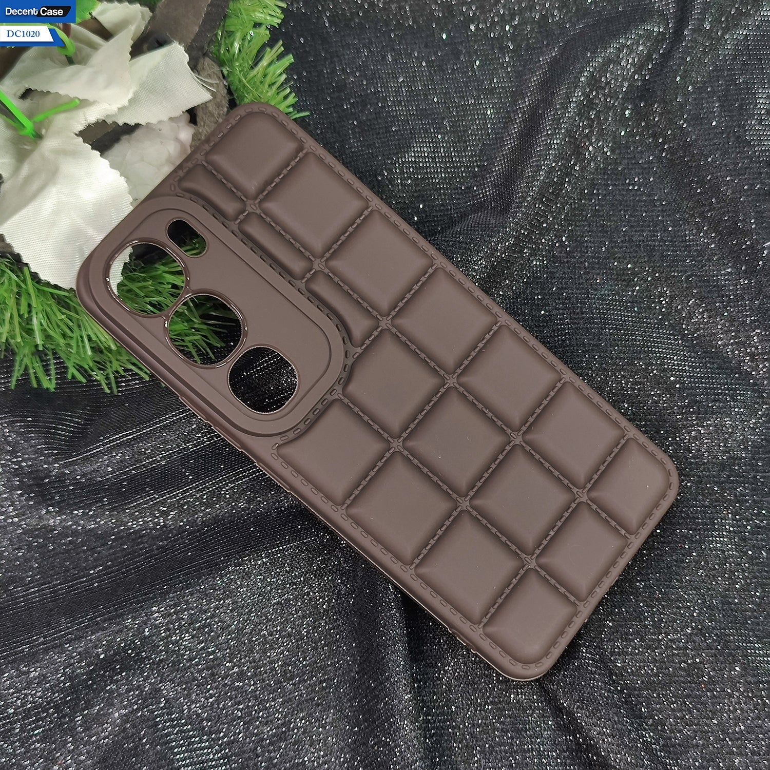 Vivo V40 Lite (IDN) Cover Soft Silicone Cube Puffer Case