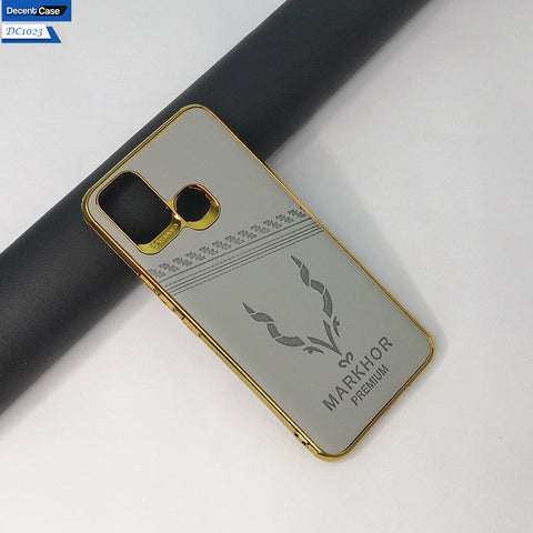Infinix Smart 5 Cover Leather Shockproof Case With Golden Edge