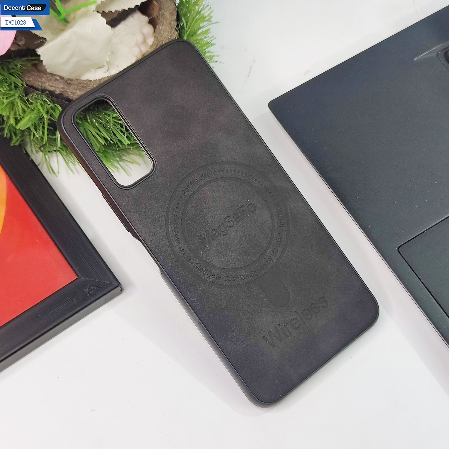 Vivo Y20 Cover - Blue - New Premium Soft Leather Feel Magsafe Design Cover
