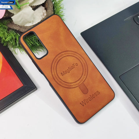 Vivo Y20 Cover - Black - New Premium Soft Leather Feel Magsafe Design Cover