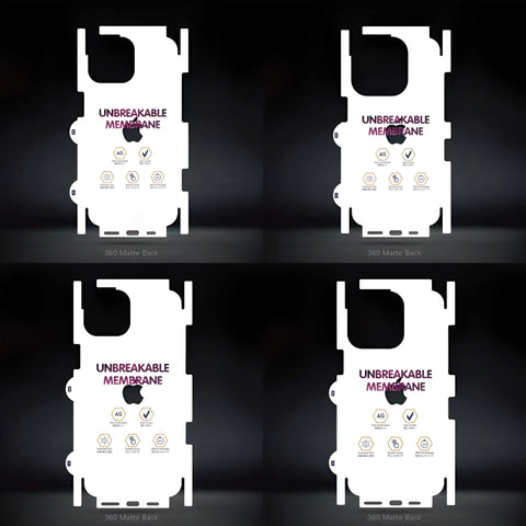 IPhone 14 Pro Back Sheet - Transparent Unbreakable Membrane Shiny Film Back Protector Sheet