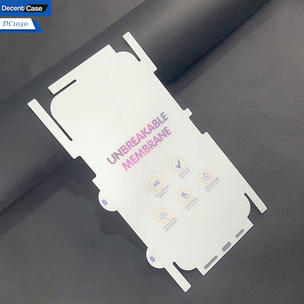 IPhone 14 Back Sheet - Transparent Unbreakable Membrane Shiny Film Back Protector Sheet