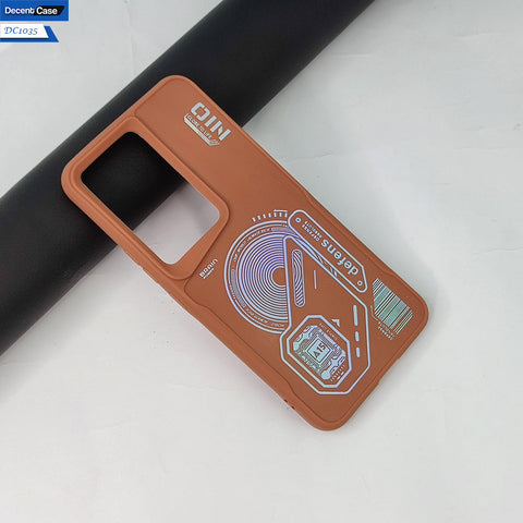 Vivo Y100 4G Cover - Brown - New Stylish Design Back Shiny Soft Border Case
