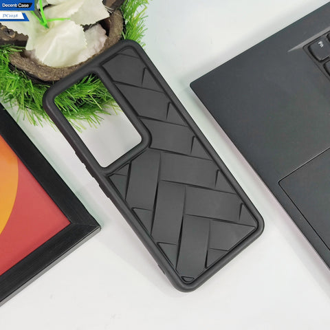 Vivo Y100 4G Cover - Gray -  Premium Quality Flex Waves Pattern Silicone Back case