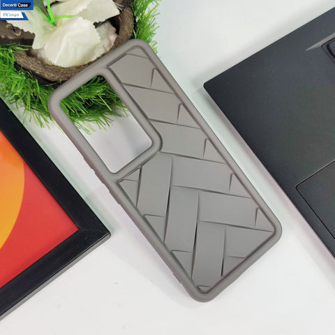Vivo Y100 4G Cover - Brown - Premium Quality Flex Waves Pattern Silicone Back case