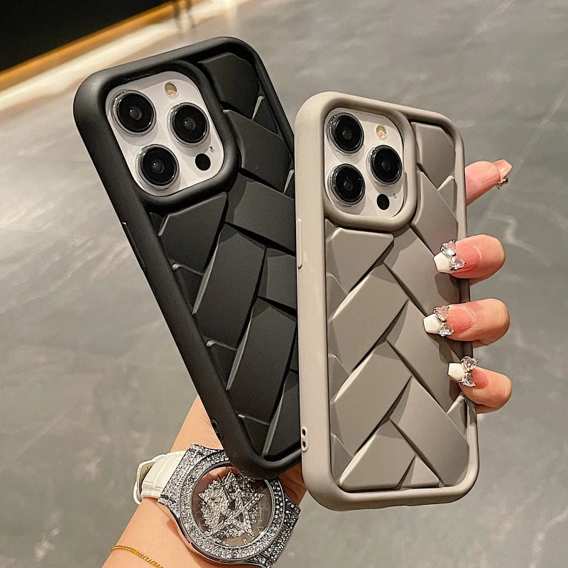IPhone 16 Pro Cover Premium Quality Flex Waves Pattern Silicone Back cases