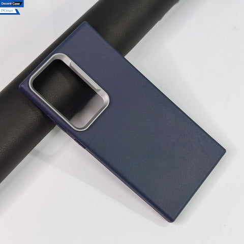 Samsung Galaxy S24 Ultra  Cover - Black -  New Elegant Style Leather Texture Case With Camera Protection
