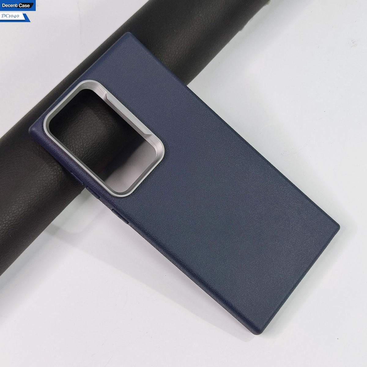 Samsung Galaxy S24 Ultra  Cover - Blue -  New Elegant Style Leather Texture Case With Camera Protection