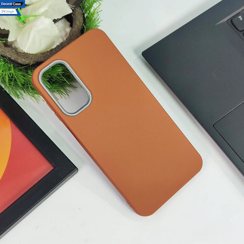 Samsung Galaxy A15 4G  Cover - Brown -  New Elegant Style Leather Texture Case With Camera Protection