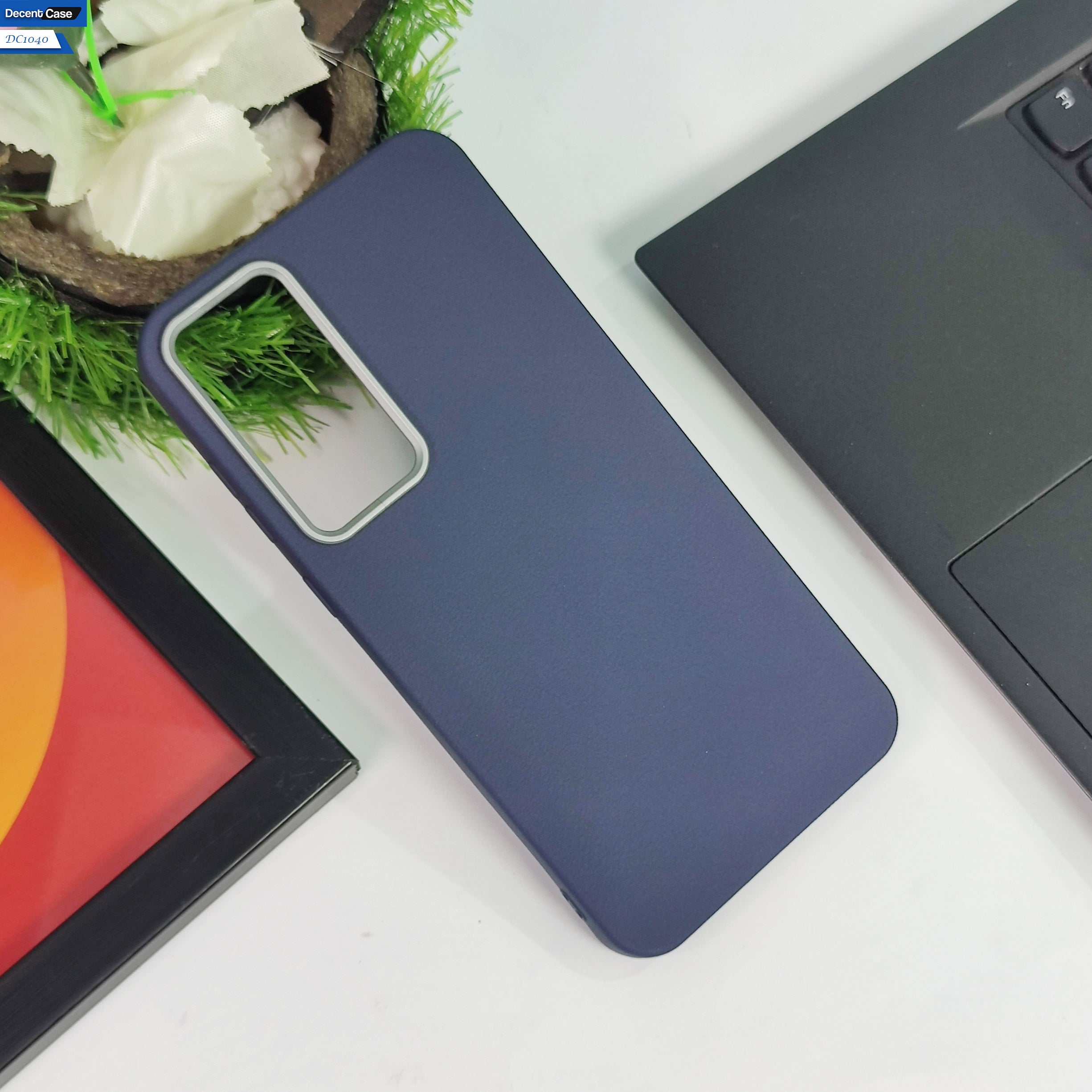 Samsung Galaxy A55  Cover - Gray -  New Elegant Style Leather Texture Case With Camera Protection