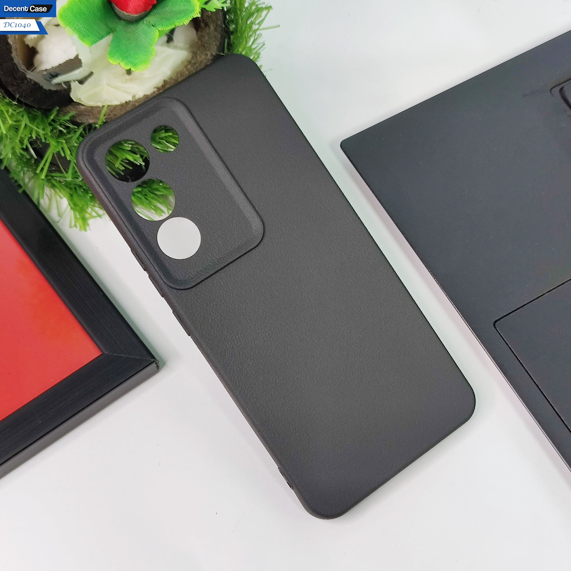 Vivo V30 Lite 4G  Cover - Brown -  New Elegant Style Leather Texture Case With Camera Protection