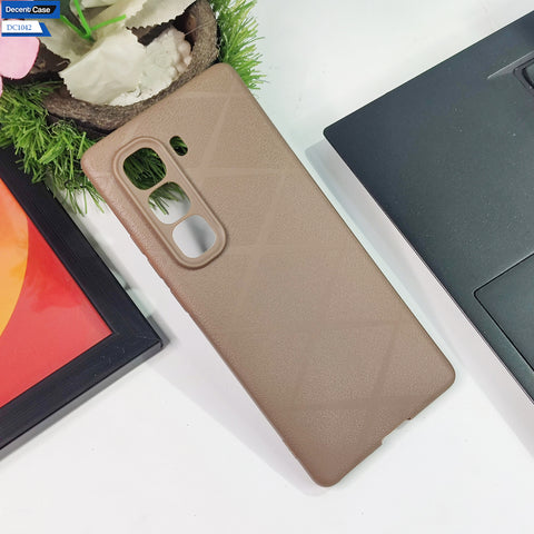 Infinix Hot 50 Pro Plus - Black - Cover New Stylish Diamond Cut Case Silicone With Camera Protection Case