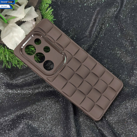 Itel S25 Ultra Cover Soft Silicone Cube Puffer Case