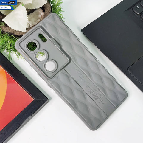 Tecno Camon 40 Pro - Brown - Cover New Stylish Diamond Cut Case Silicone With Camera Protection Case
